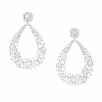 Garland Diamond Drop Earrings