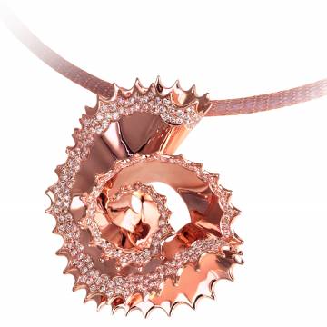 Tangerine Dream Rose Gold and Diamond Pendant