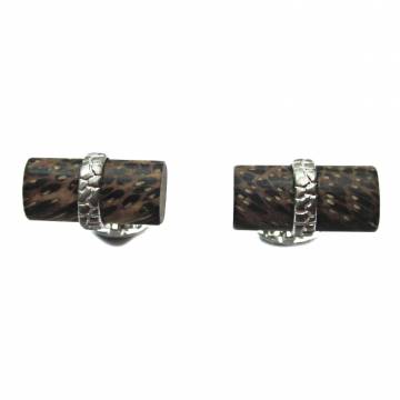 Mutou Wood and Gold Cufflinks