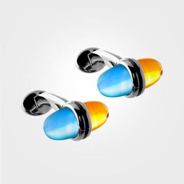 Sugar Pop Gumdrops Citrine and Blue Topaz Cufflinks