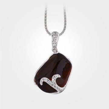Sugar Pop Rock Candy Smoky Quartz Pendant
