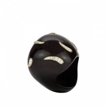 Sasha Tagua Nut and Diamond Ring