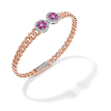 Kukka Ruby and Diamond Bangle