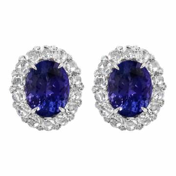 Soikea Tanzanite and Diamond Earrings