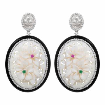 Anthea Pink Sapphire Earrings