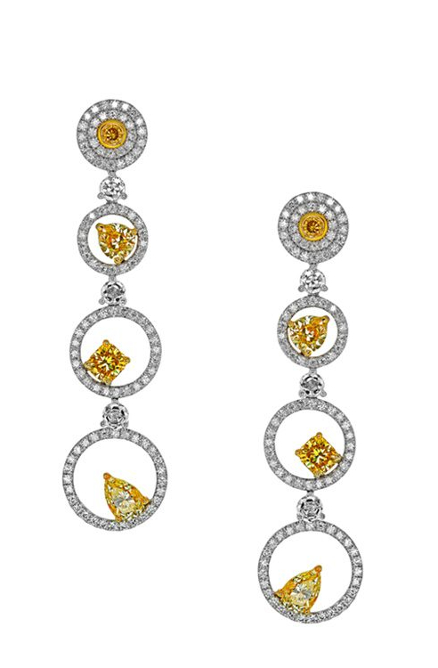 the-jewel-box-Singapore-Large-Drop-Earrings-trend-YELLOW-DIAMONDS